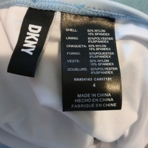 NWT DKNY Ombre Blue Strapless One Piece Swimsuit - Picture 10 of 14